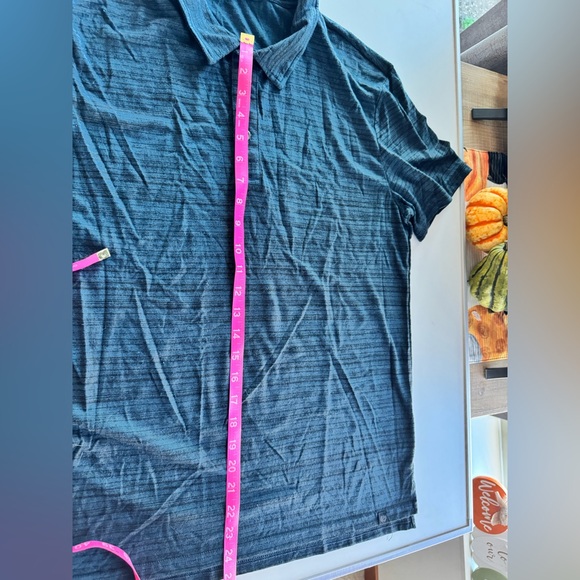 NWT Threads 4 Thought mens Navy striped polo, size medium - Picture 8 of 11